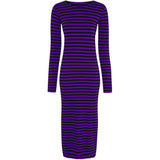 Joy Dress LS Stripe - Nero/Viola - Tim og Simonsen - London Bazar