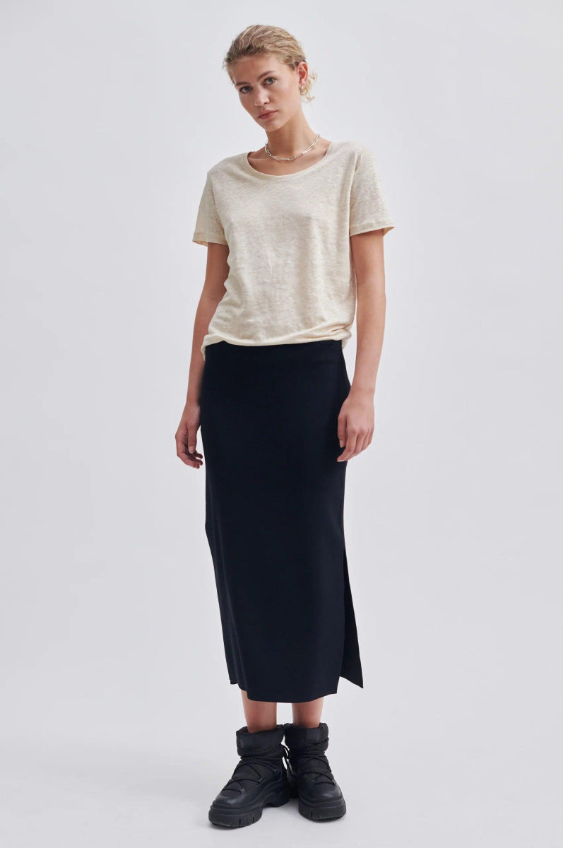 Corentine Knit Skirt - Black - Second Female - London Bazar