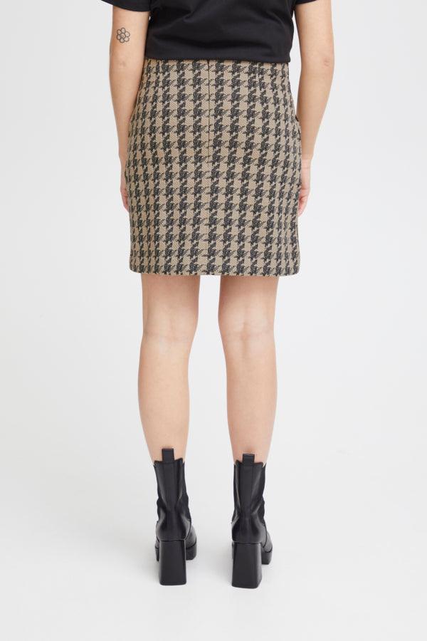 IHKate Houndstooth skirt - Doeskin Houndstooth - London Bazar