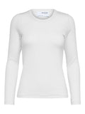 SLFDianna LS O-Neck Top - Bright White - Selected Femme - London Bazar