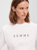 SLFVILJA SS PRINTED TEE - White - Selected Femme - London Bazar